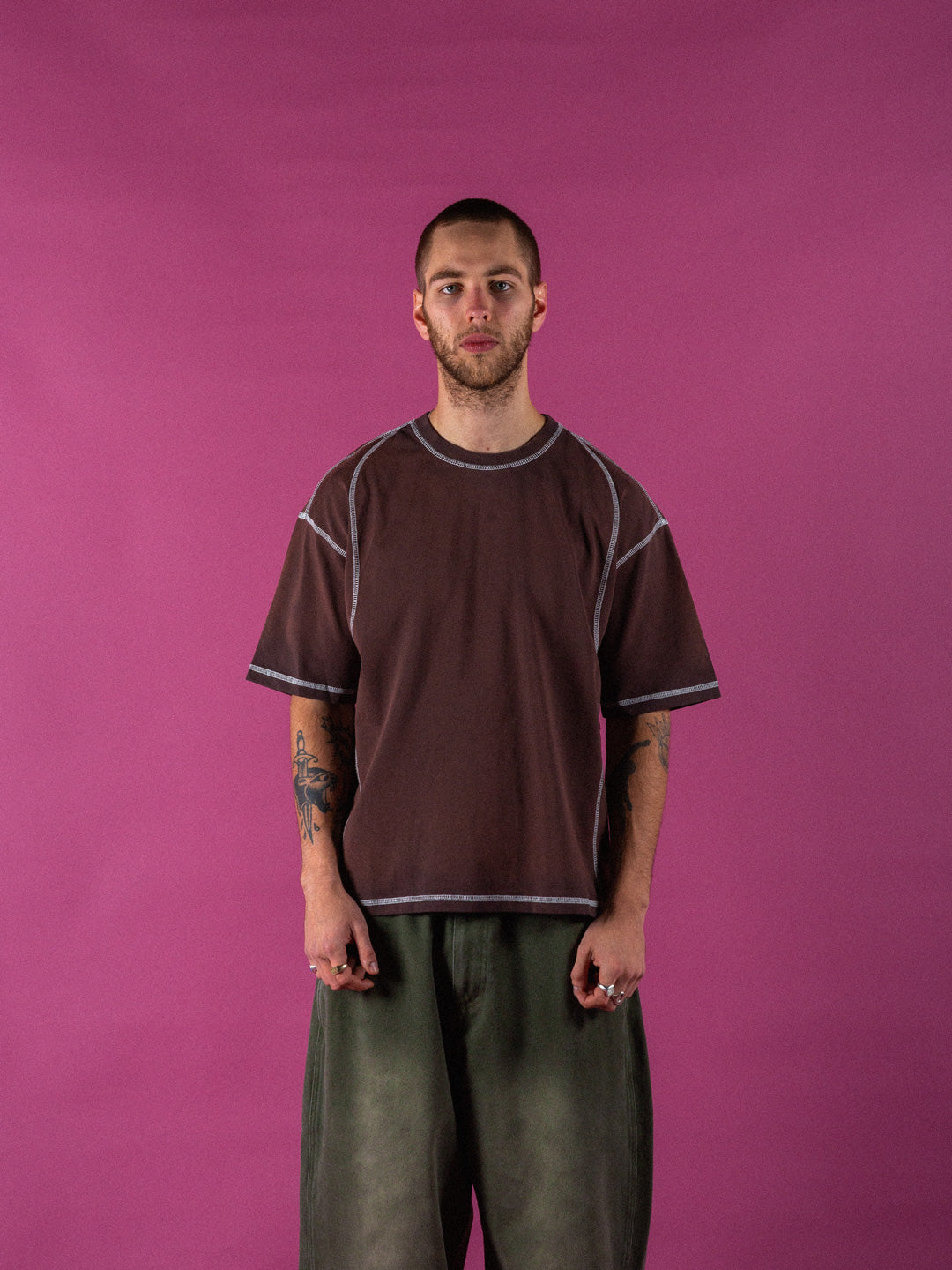 'Overlock' Enzyme Wash Tee