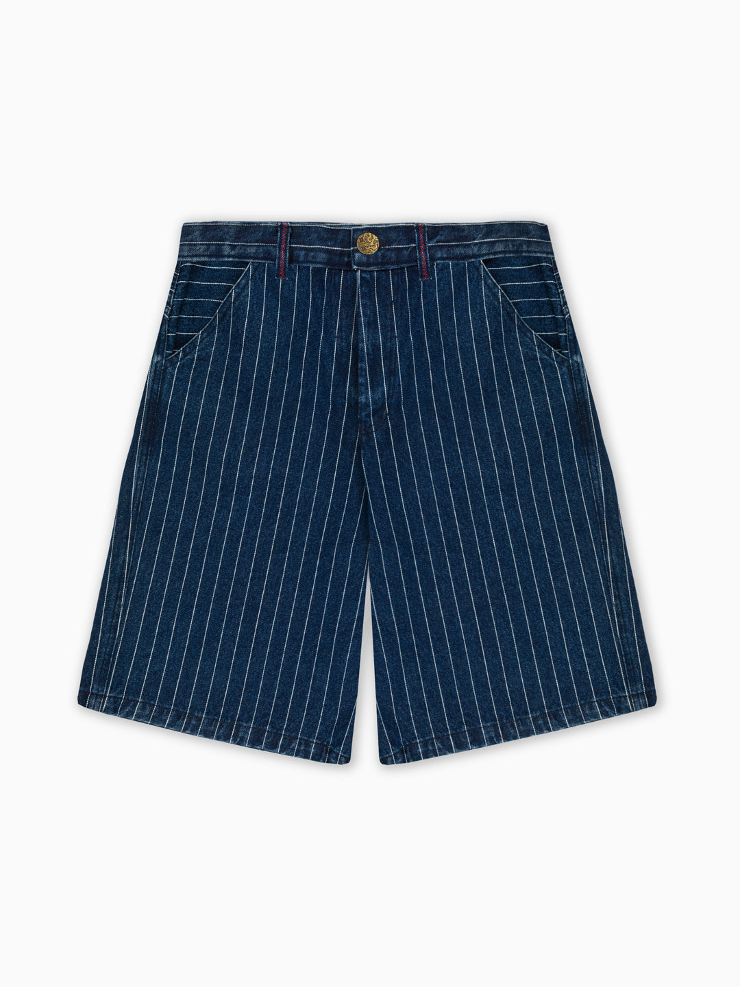 ‘Seeker’ Pinstripe Shorts