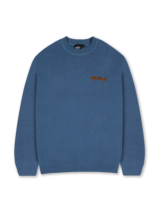 'Lockup' Chain knit Crewneck