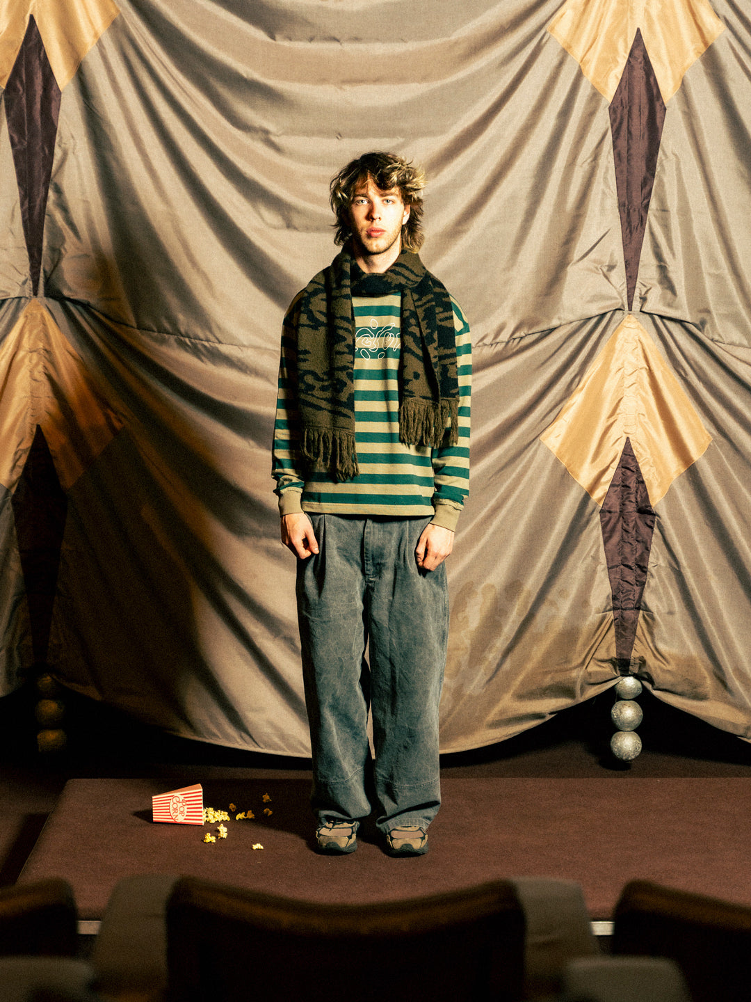 'Jigsaw' Striped L/S