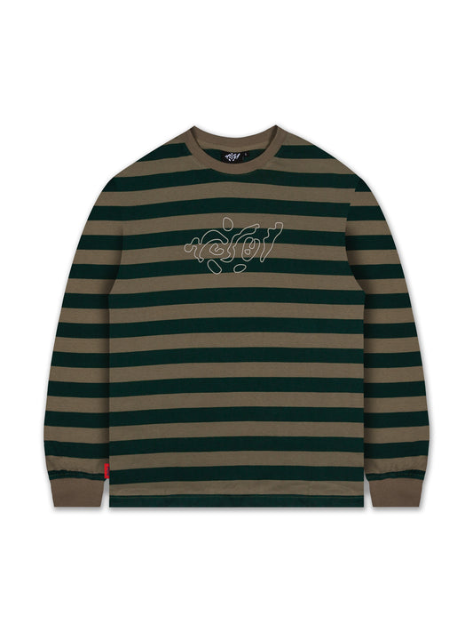 'Jigsaw' Striped L/S