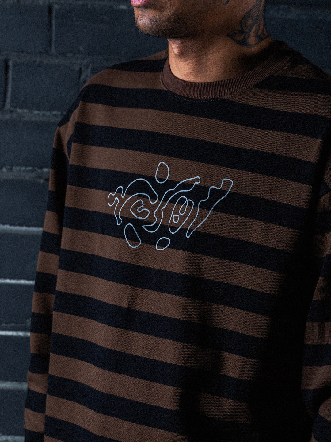 'Jigsaw' Striped L/S