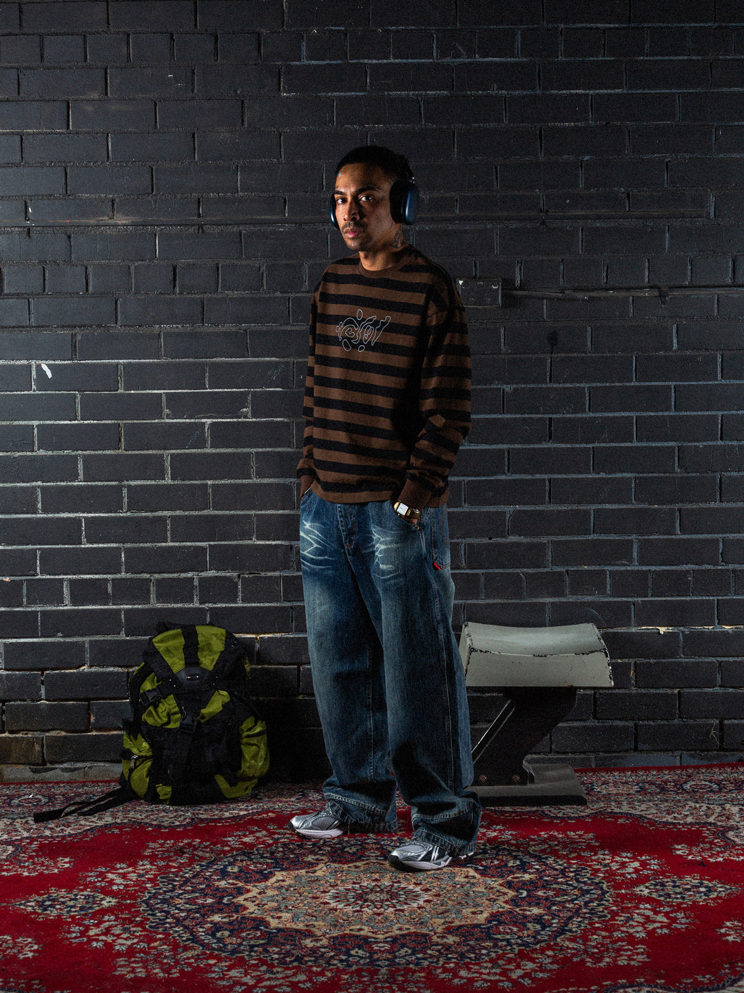 'Jigsaw' Striped L/S