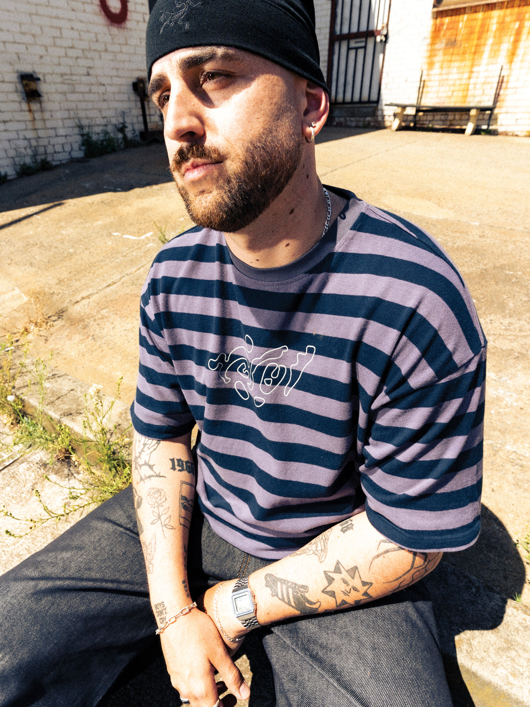 'Jigsaw' Striped Tee