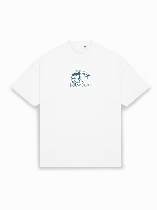 'Buzzcut' Tee - White